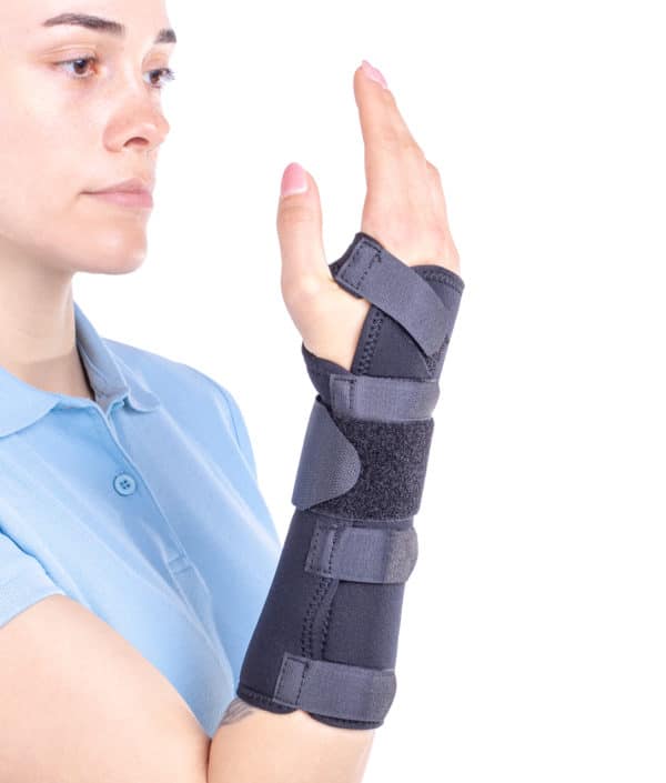 Fixed wrist hand brace 211